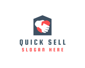 Sell - Home Rental Handshake logo design