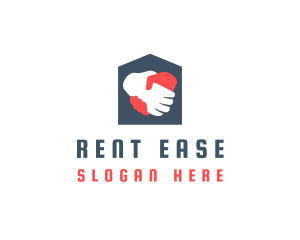 Home Rental Handshake logo design