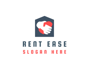 Rental - Home Rental Handshake logo design