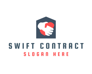 Contract - Home Rental Handshake logo design