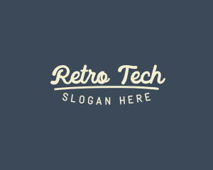 Retro Clothing Business logo design