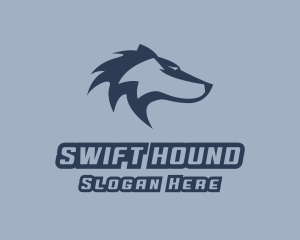 Animal Wolf Hound logo design