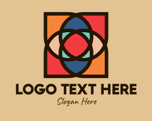 Catholic - Mosaic Tile Pattern logo design