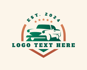 Race - Retro Car Dealership logo design