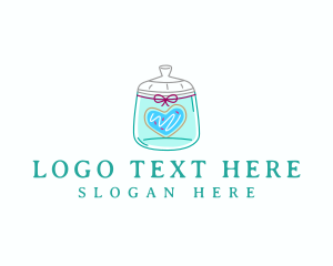 Sweets - Cookie Love Jar logo design