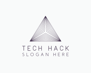 Pyramid Tech Developer logo design