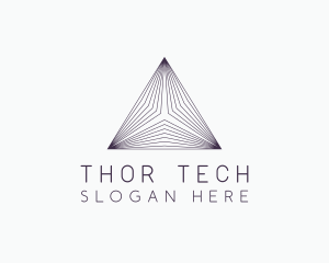 Pyramid Tech Developer logo design