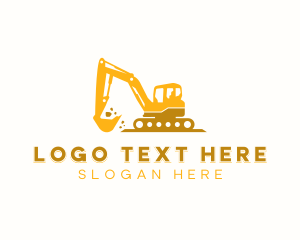 Builder - Excavator Heavy Equipment logo design