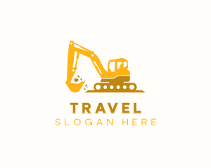 Excavator Heavy Equipment Logo