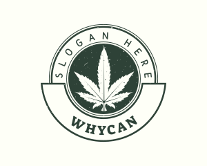 Marijuana Cannabis Badge Logo