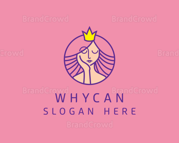 Beauty Crown Woman Logo