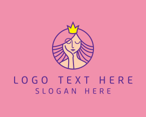 Beauty Crown Woman Logo