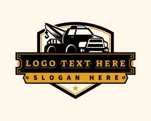 Lorry - Automotive Tow Truck logo design