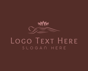 Masseur - Lotus Massage Therapy Wellness logo design