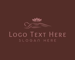 Yoga - Lotus Massage Therapy Wellness logo design