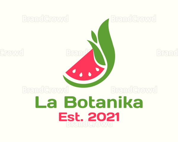 Watermelon Fruit Harvest Logo