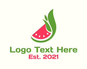 Flavor - Watermelon Fruit Harvest logo design