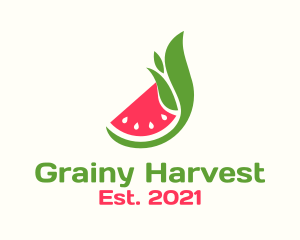 Watermelon Fruit Harvest  logo design