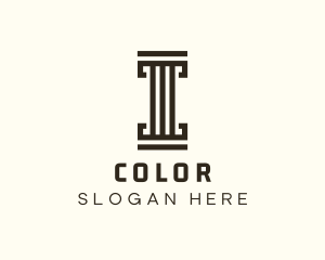 Simple Pillar Letter I Logo