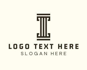 Simple Pillar Letter I Logo
