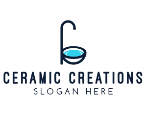 Ceramic - Ceramic Bathroom Letter B logo design