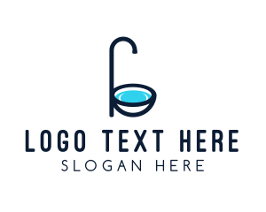 Fixture - Ceramic Bathroom Letter B logo design