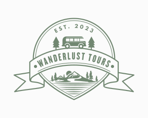 Nature Travel Van logo design