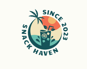 Beach Refreshment Bar logo design