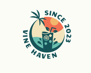 Beach Refreshment Bar logo design