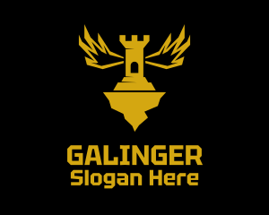 Golden Flying Castle Logo