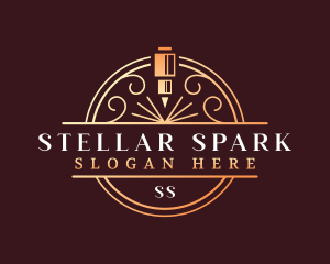 Elegant Laser Engraving logo design