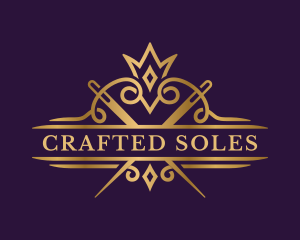 Elegant Sewing Needle Craft logo design