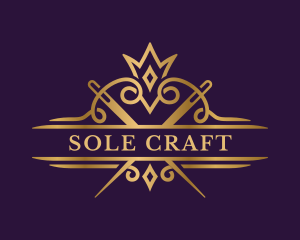 Elegant Sewing Needle Craft logo design