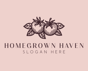 Farm Harvest Tomatoes logo design