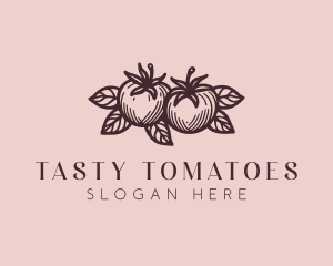 Farm Harvest Tomatoes logo design