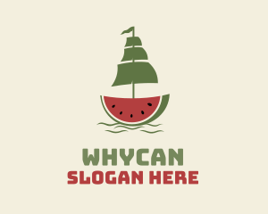 Sliced Watermelon Ship Logo