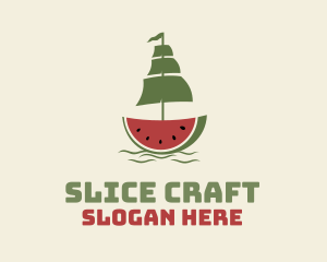 Sliced - Sliced Watermelon Ship logo design