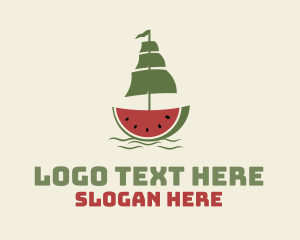 Sliced Watermelon Ship Logo