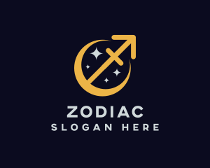 Sagittarius Zodiac Sign logo design