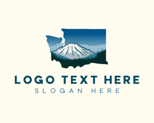 Snow - Washington Snow Mountain logo design