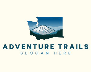 Washington Snow Mountain logo design