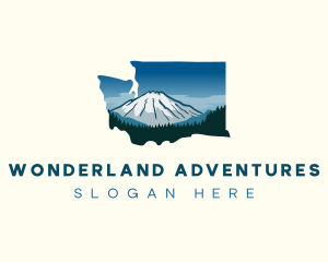 Washington Snow Mountain logo design