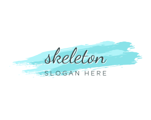 Feminine Watercolor Wordmark Logo