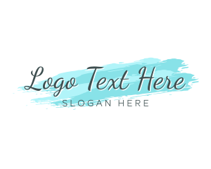 Feminine Watercolor Wordmark Logo