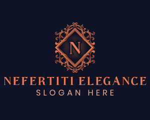 Elegant Floral Crest logo design