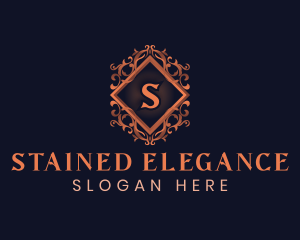 Elegant Floral Crest logo design