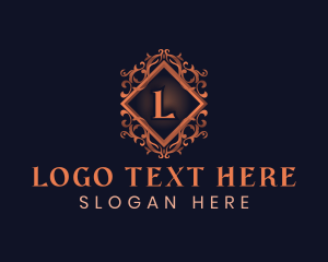 Elegant Floral Crest Logo