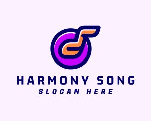 Hymn - Music Player Note logo design