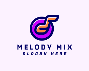 Album - Music Player Note logo design