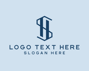 Letter Sh - Startup Industrial Business Letter S logo design
